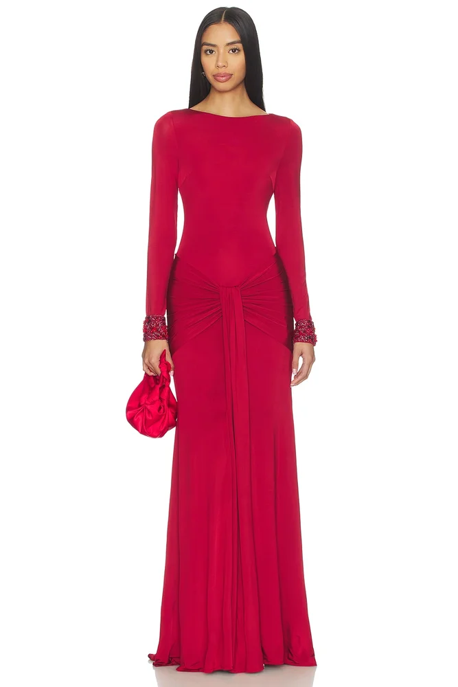 Intensity Jersey Long Sleeve Gown