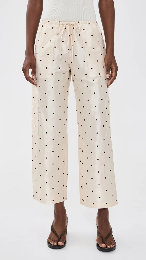 The Taffeta Drawstring Cargo Pants