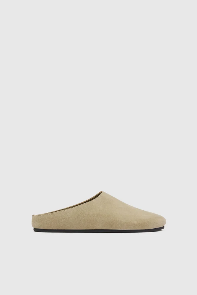 Suede Mule - Rock