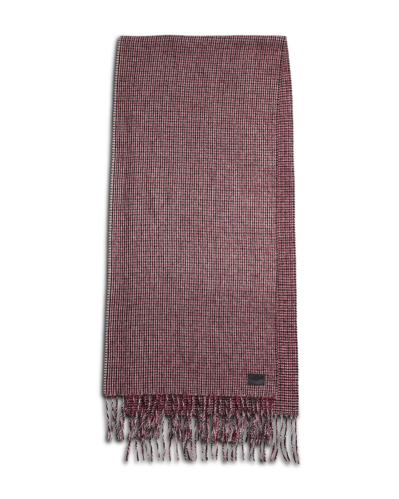 Ari Wool & Alpaca Plaid Fringe Scarf