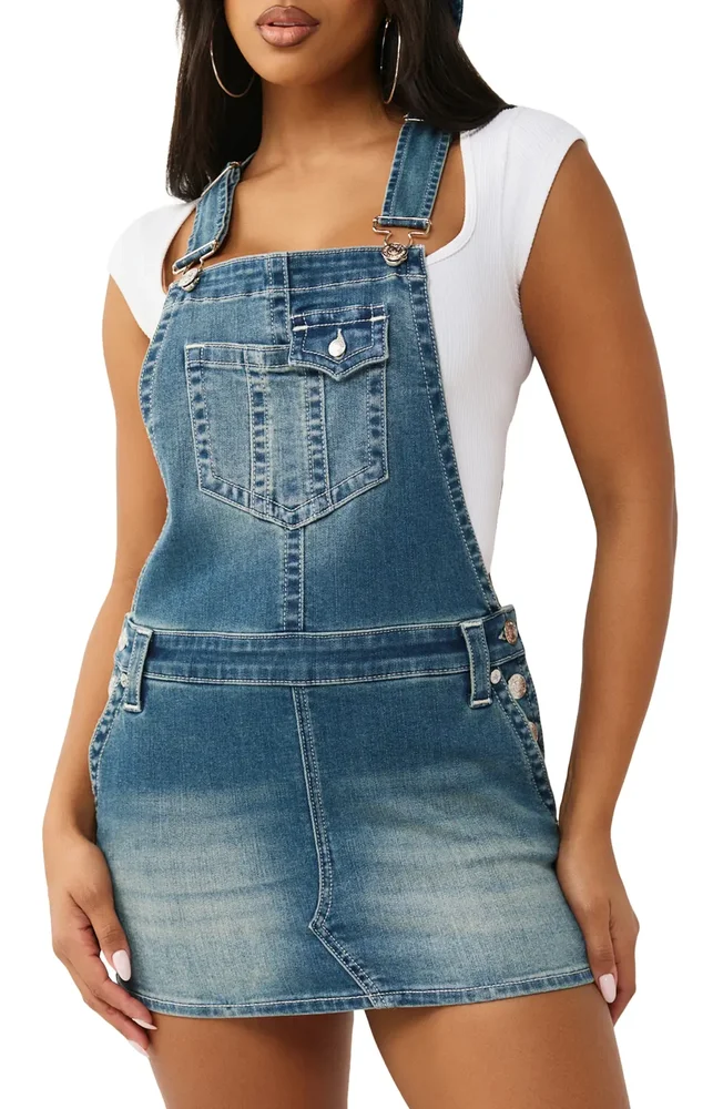 Denim Overall Minidress