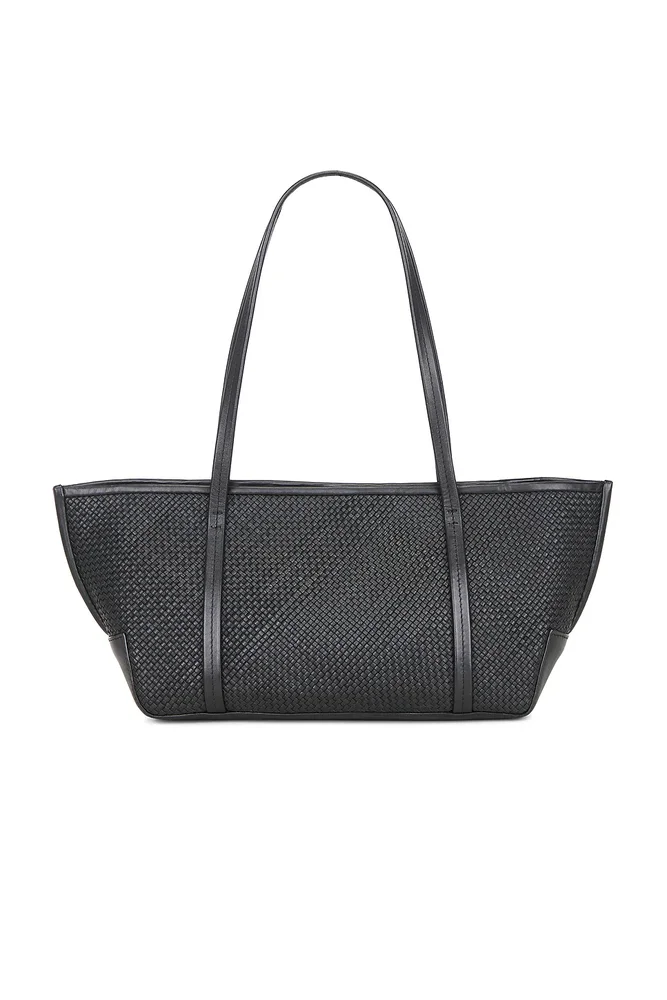 Woven Slim Bateau Tote