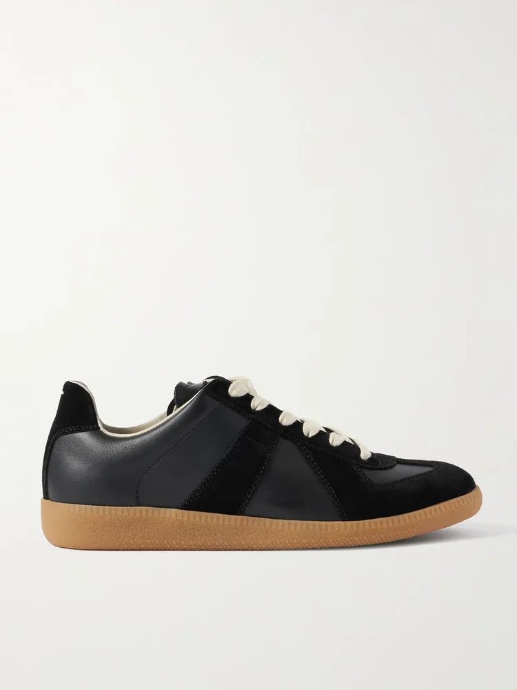 Replica suede sneakers