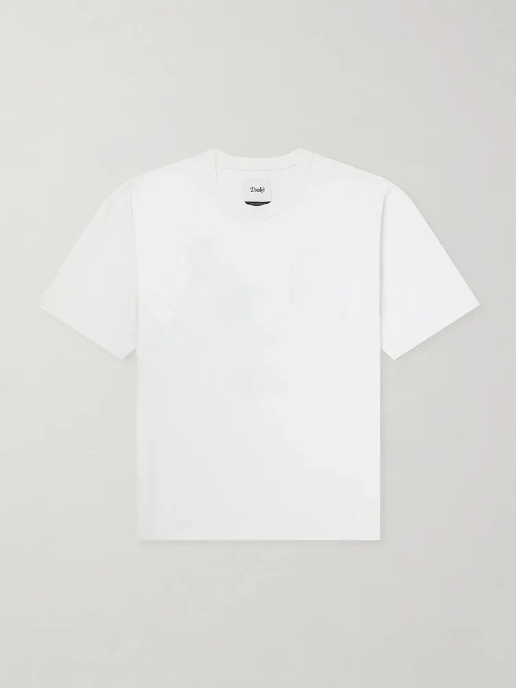 Cockerel Printed Cotton-Jersey T-Shirt