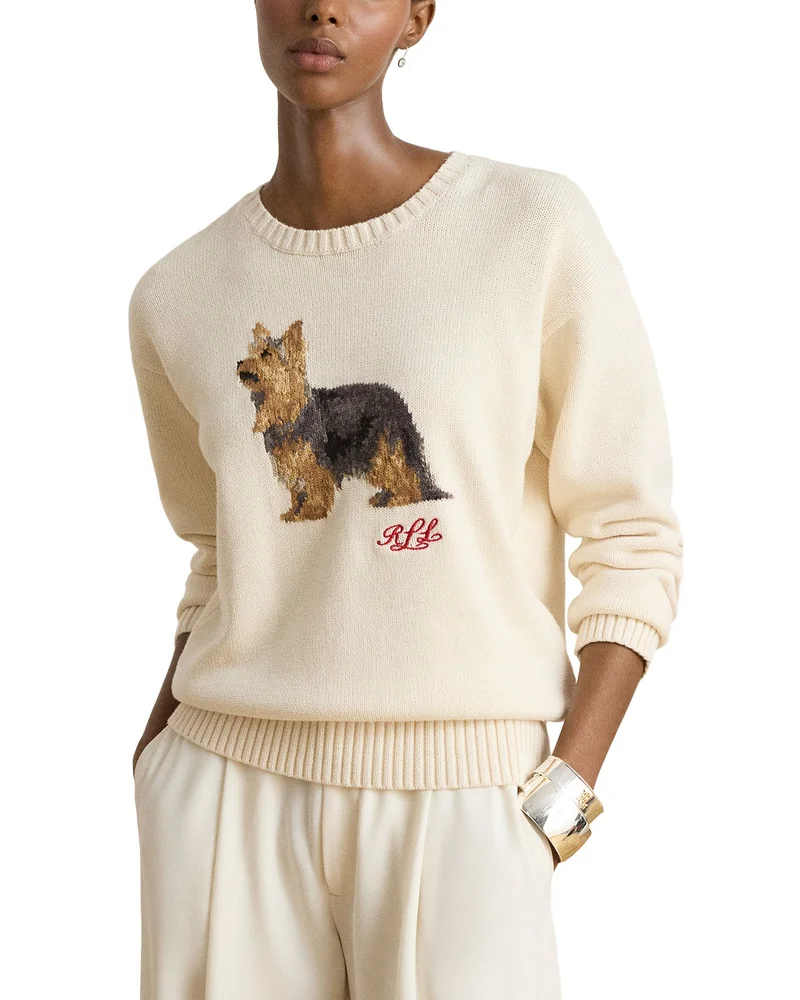 Intarsia Knit Yorkshire Terrier Sweater
