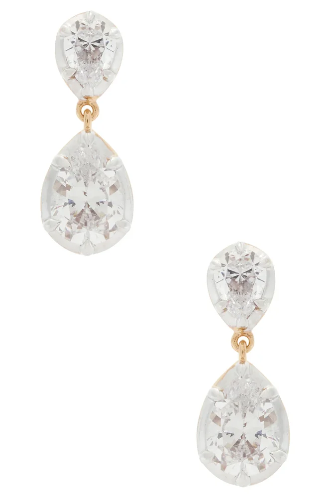 Pear Georgian Cut Earrings