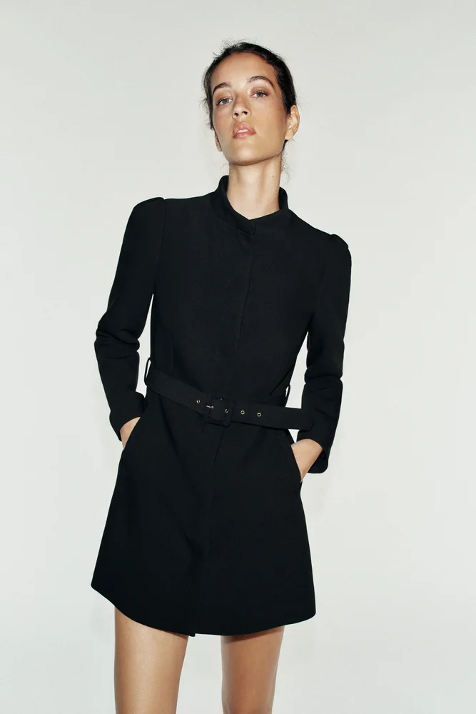 Belted Long Blazer