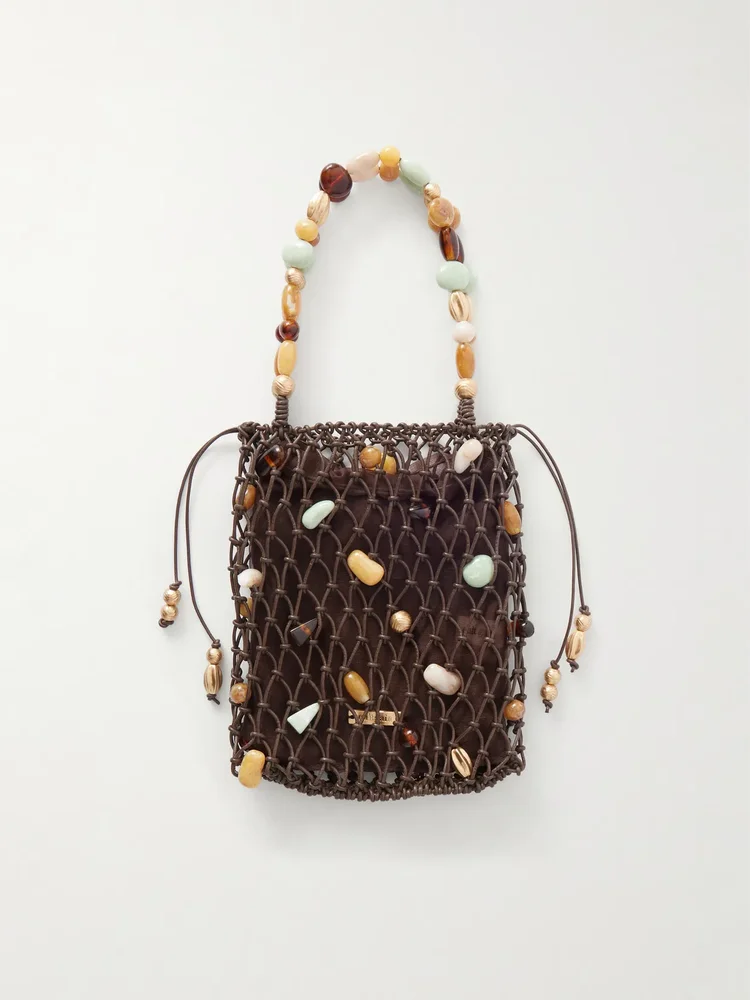 Mercier bead-embellished mini bag