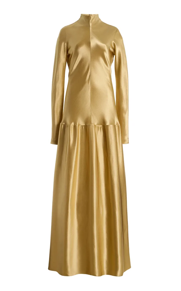 Mila Bias-Cut Maxi Dress