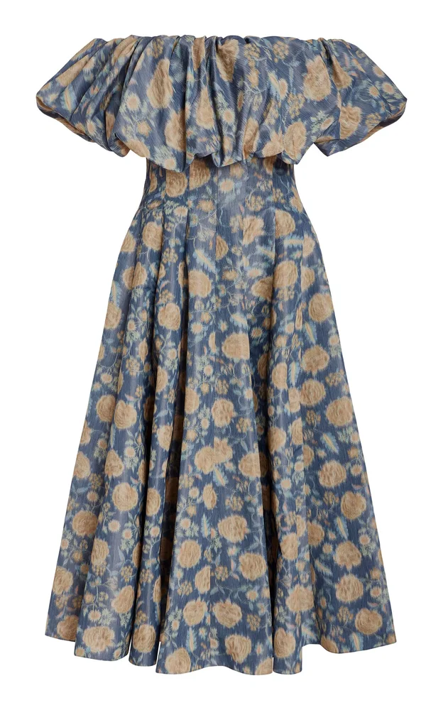 Freesia Ikat Midi Dress