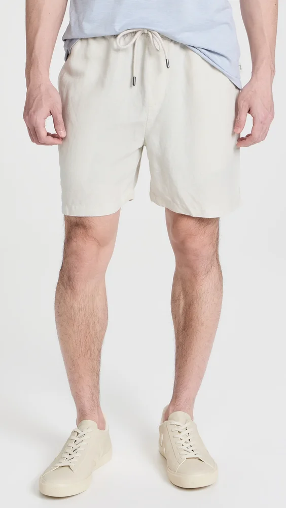 Air Linen Pull-On Shorts 6"