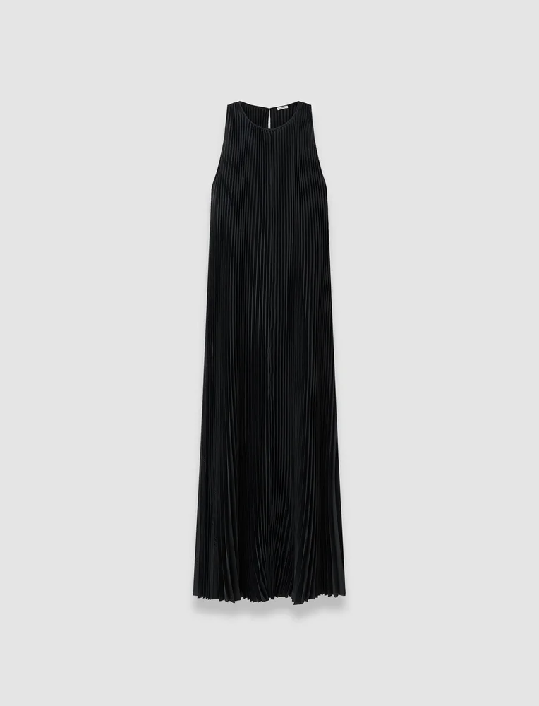 Chenes Silk Blend Pleated Dress