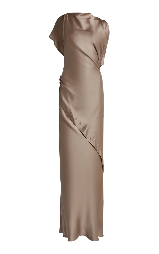 Kyra Layered Satin Gown