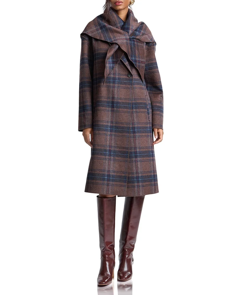 Double Faced Scarf Coat
