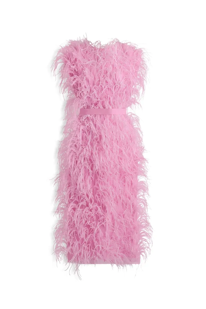 Feather Gown, Pink