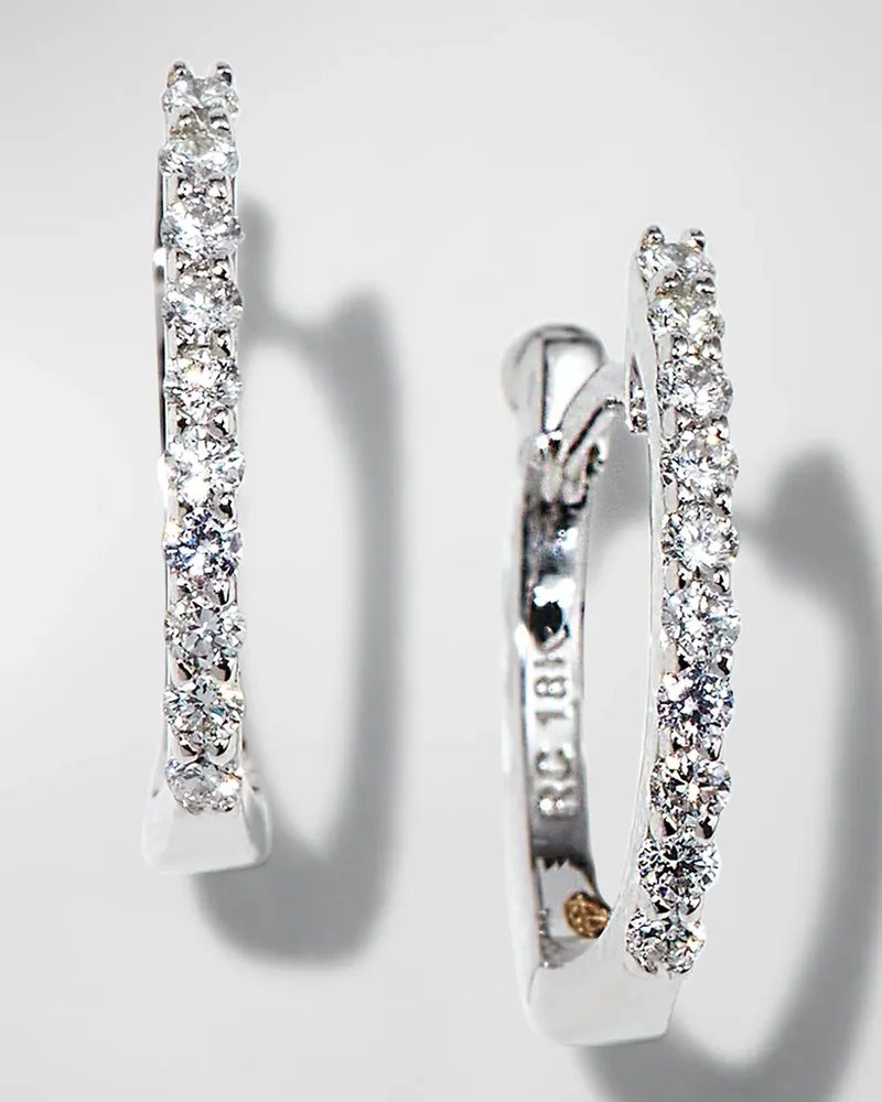Pave Diamond Horseshoe Earrings