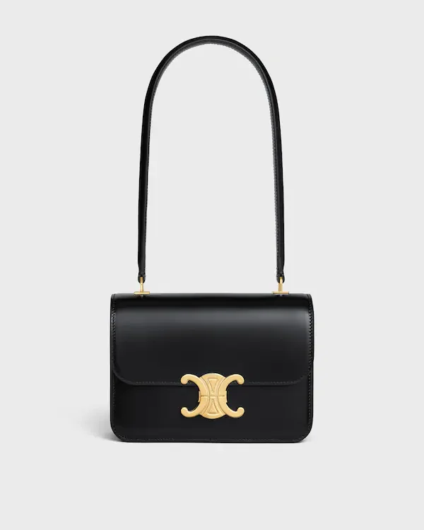 Teen Garance Bag in Shiny Calfskin - Black