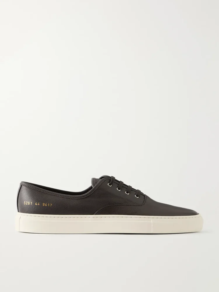 Deck Full-Grain Leather Sneakers