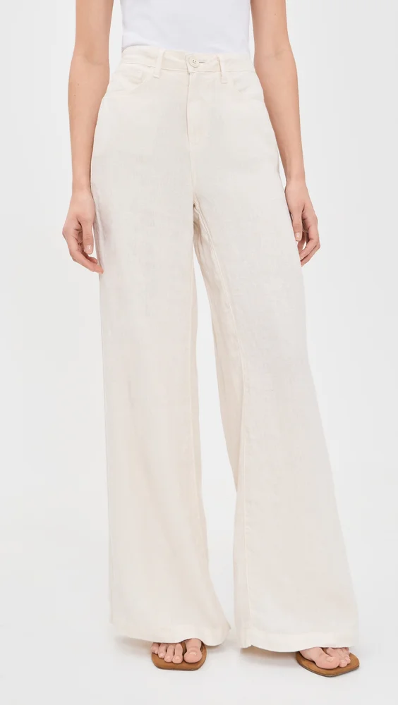 Amara High Rise Wide Leg Linen Pants