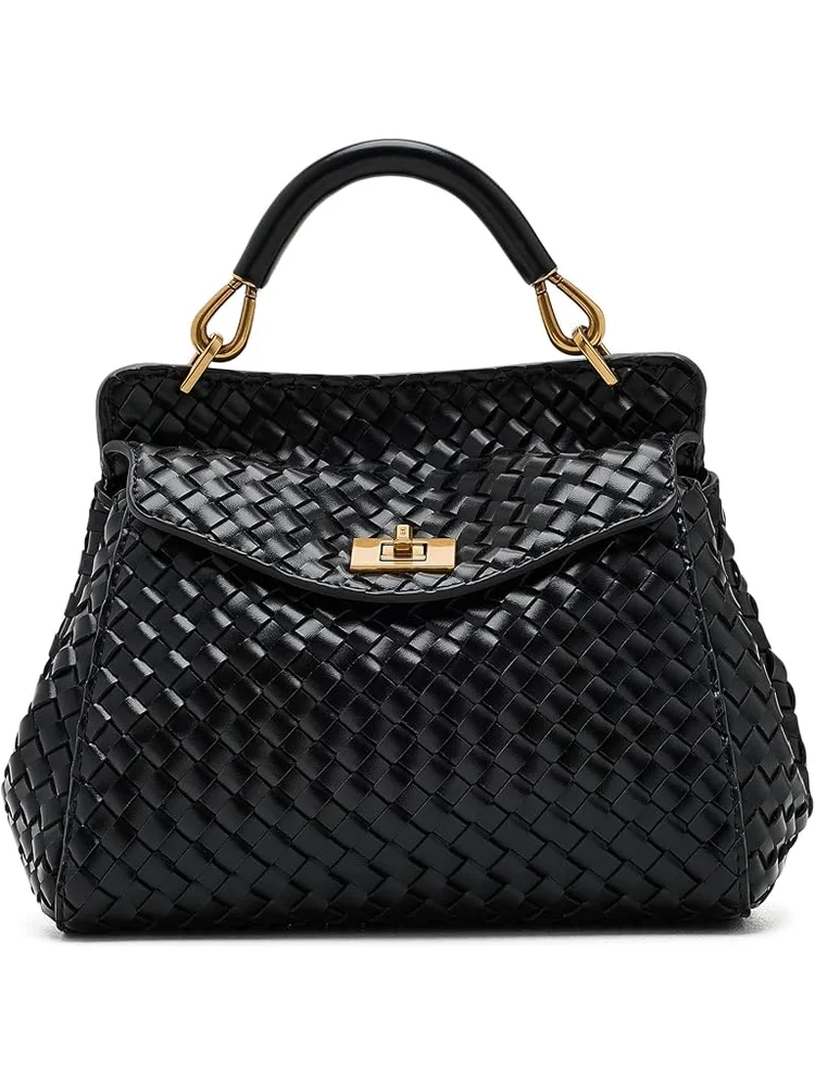 Lucia Classic Top Handle Woven Bag