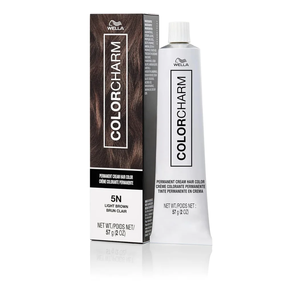 Color Charm Permanent Cream Hair Color in 5N Light Brown