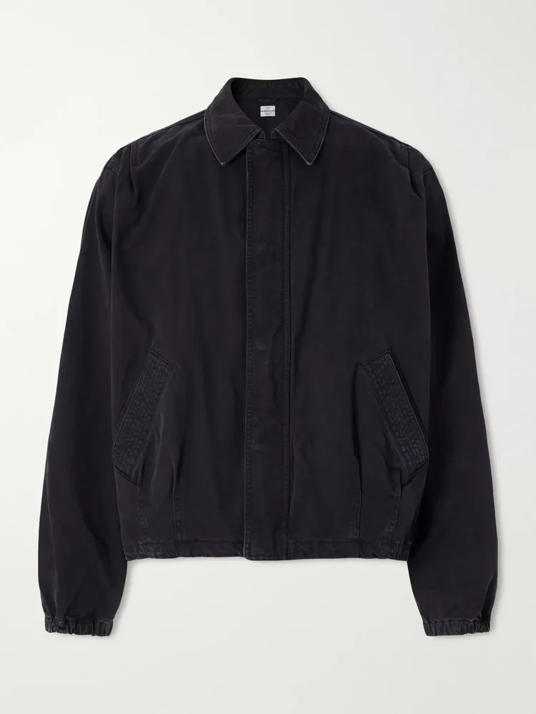 Garment-Dyed Cotton-Twill Blouson Jacket
