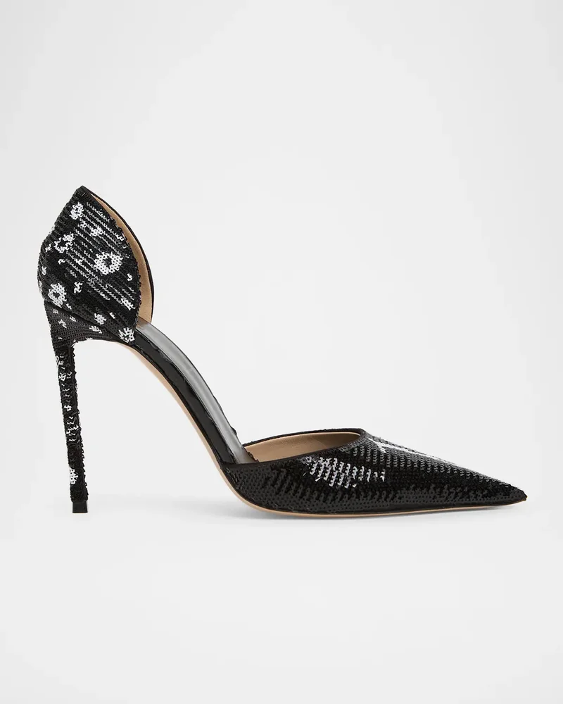 105mm Vertigo Sequined d'Orsay Pumps