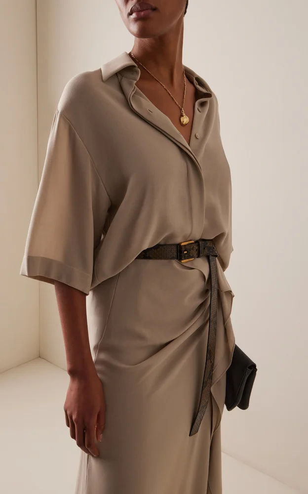 Wool Crepe Shirt