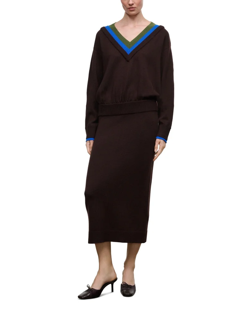 Normandy Merino Wool Midi Sweater Dress