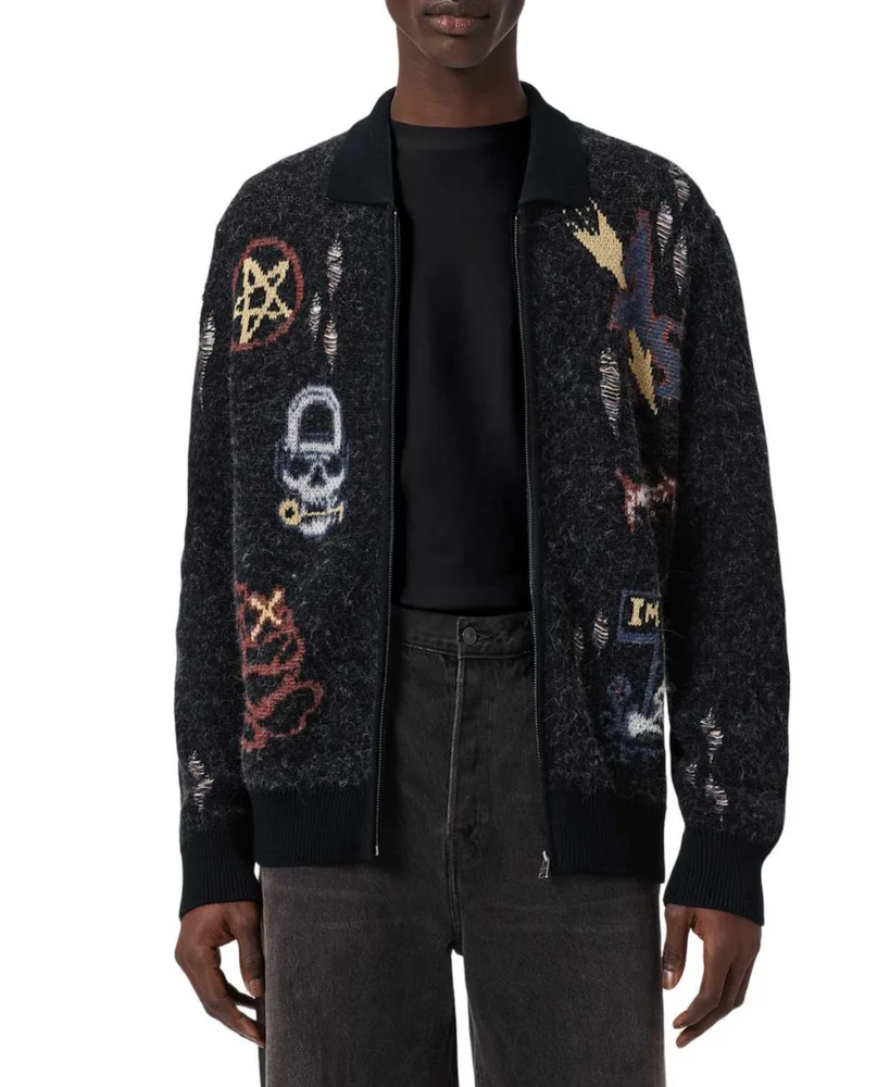 Meller Graphic Cardigan Sweater