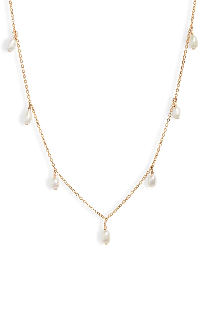 Meri Freshwater Pearl Chain Necklace