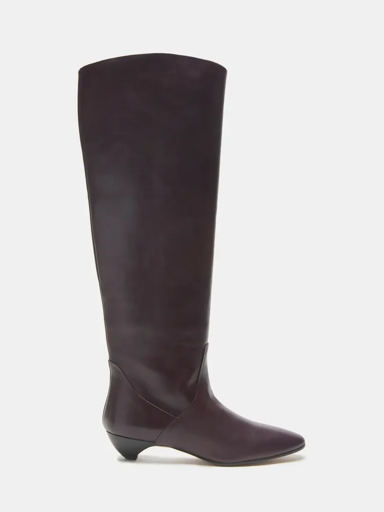 Allegra Riding Boot in Plum