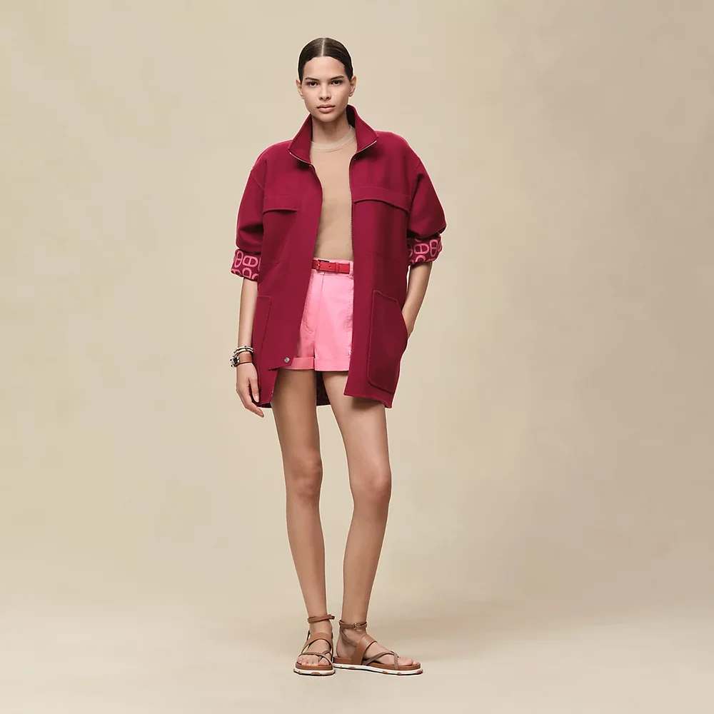 Short parka coat