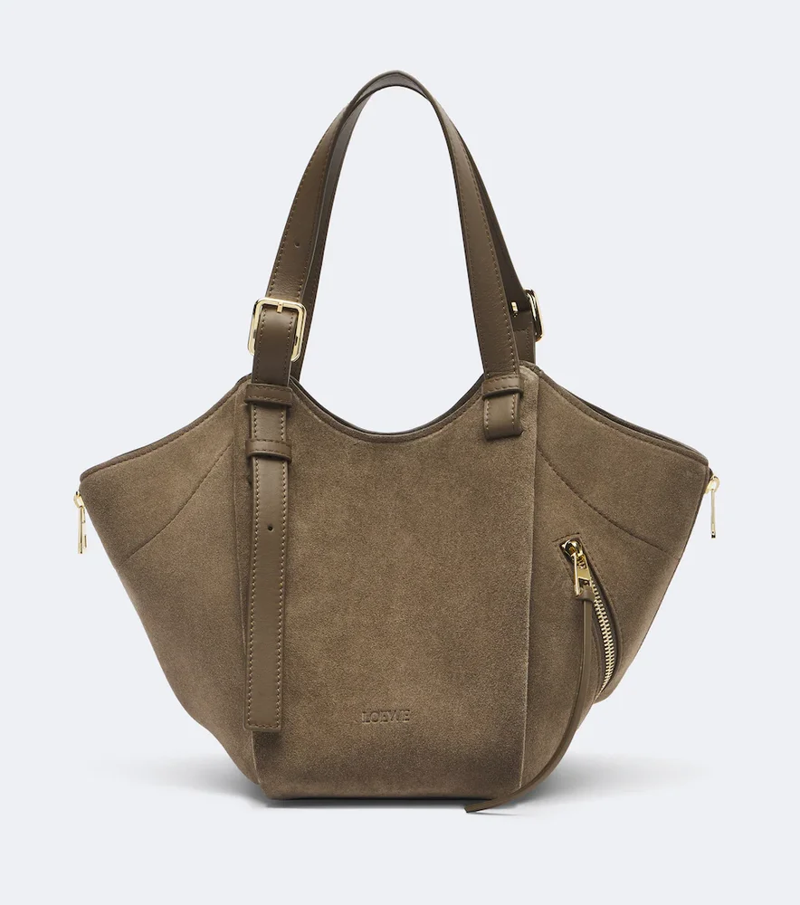 Hammock Flip Medium suede tote bag