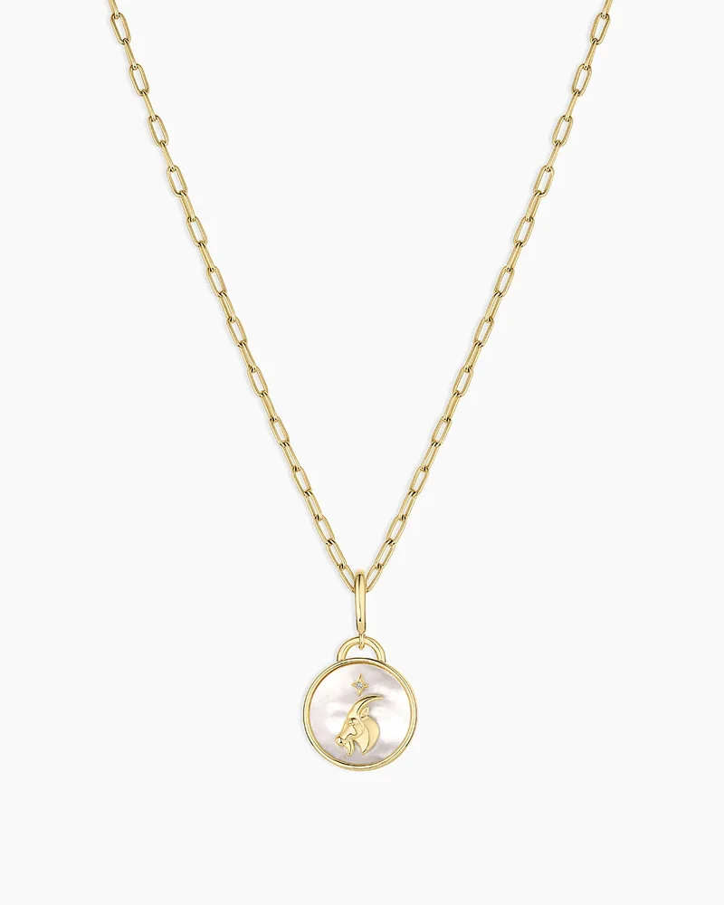 Vintage Zodiac Charm Necklace