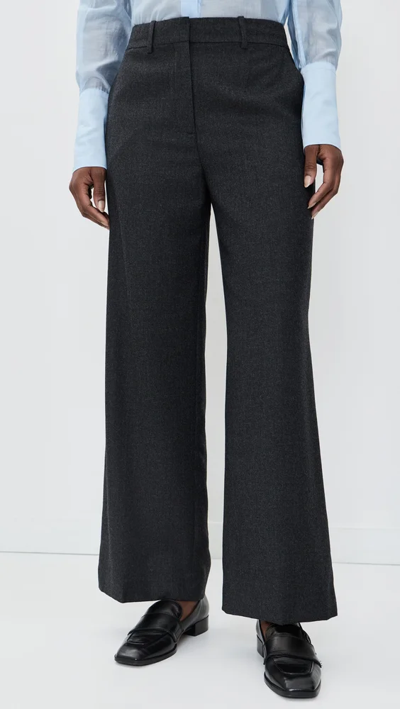 Classic Straight Wool Trousers