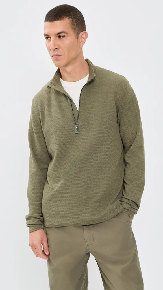 Troy Textured Fleece Quarter Zip