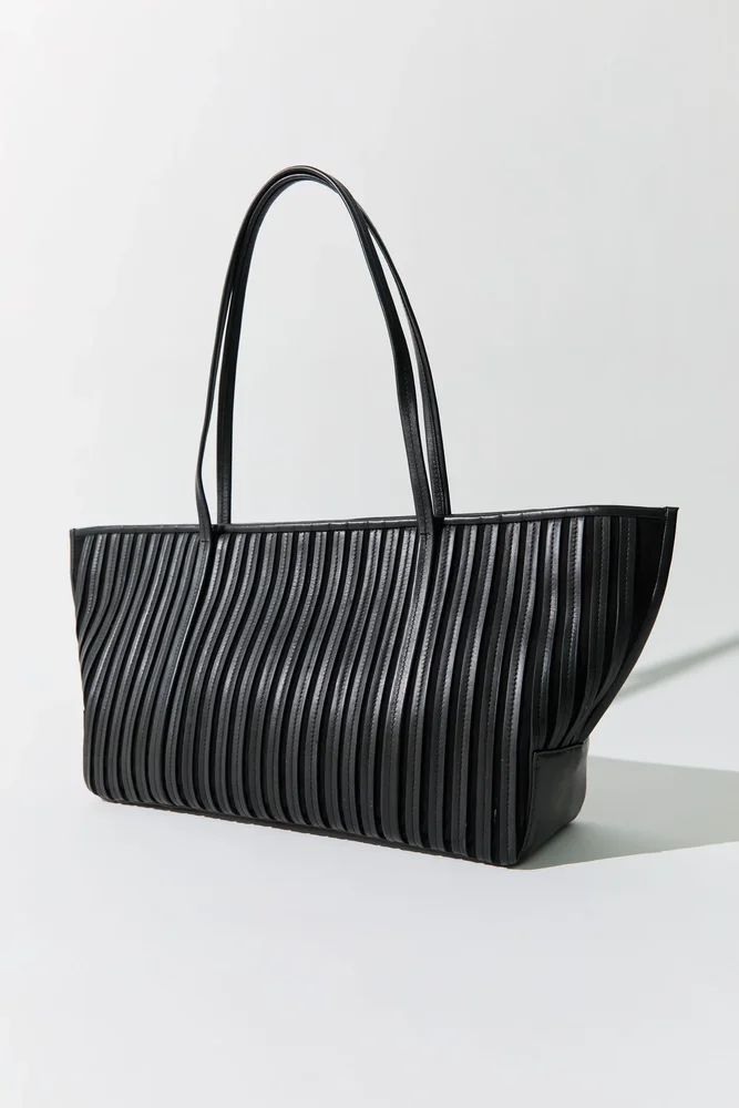 St. Agni Linea Stitch Bateau Tote - Black