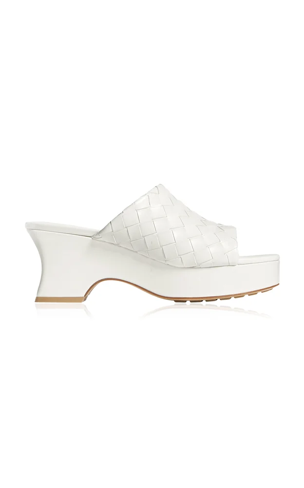 Rosita Kitten Wedge Leather Sandals
