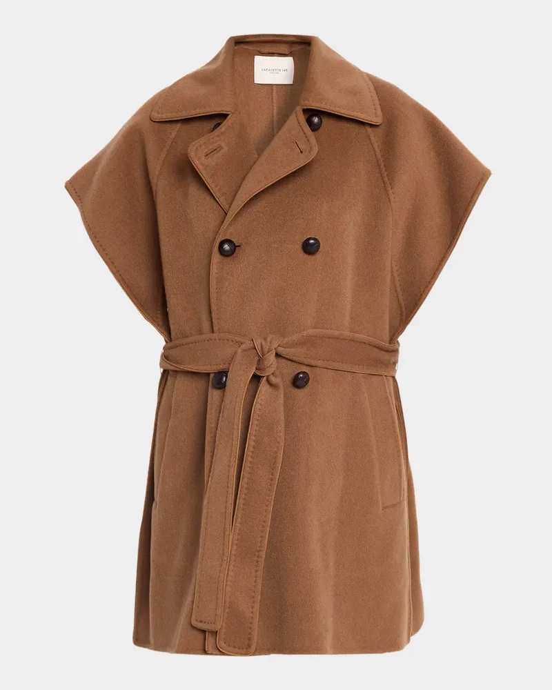 Oversized Double-Breasted Cashmere Vest