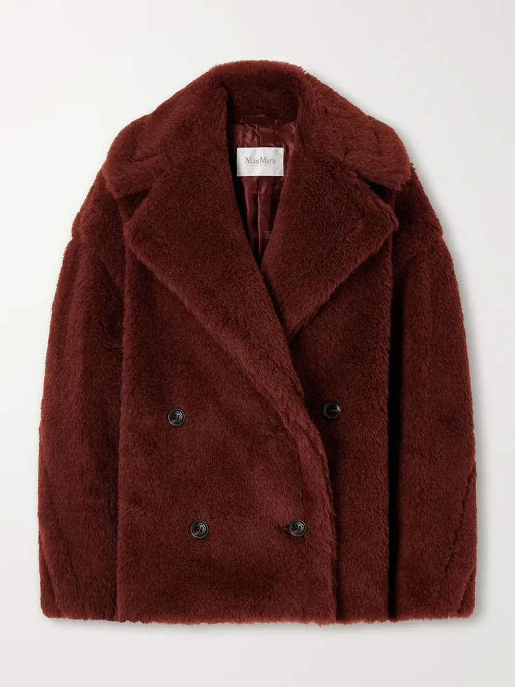 Malcuno alpaca, virgin wool and silk-blend coat