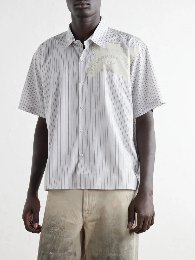 Striped Cotton-Oxford Shirt