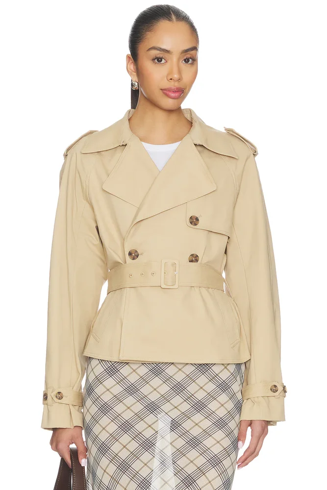 Cropped Trench Jacket