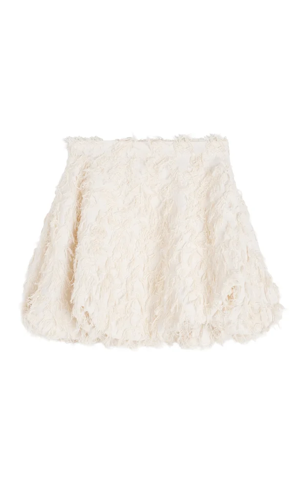 Brey Cotton-Blend Mini Skirt