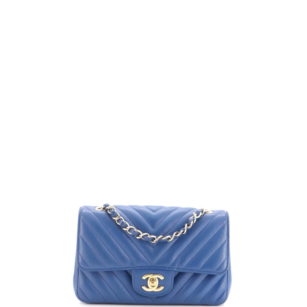 Pre-Owned Chanel Rectangular Mini Classic Flap Bag 20cm