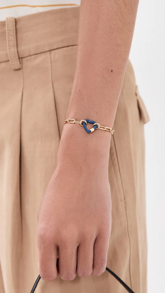 Enamel Heart Bracelet