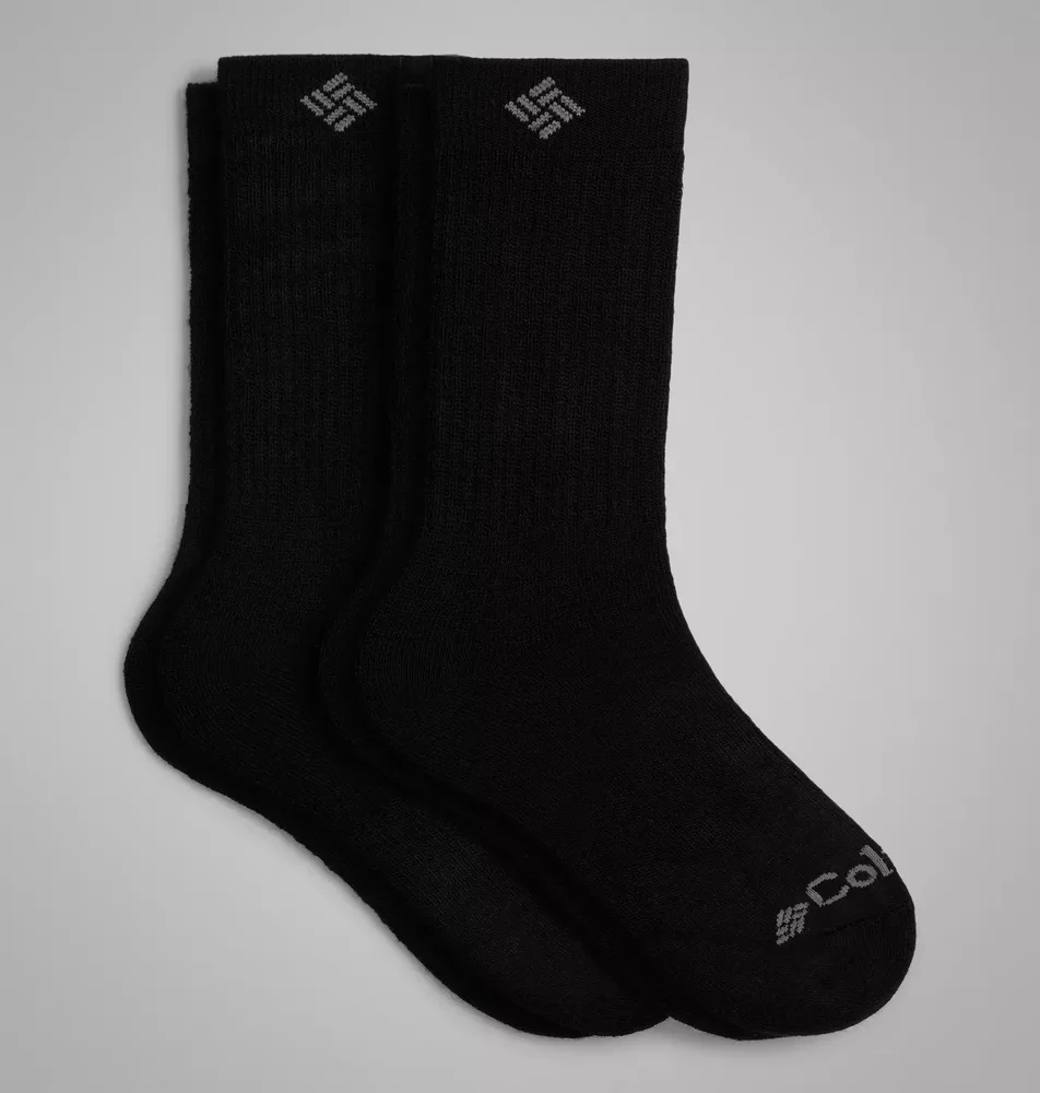 Men's Wool Crew Socks, 2 Pack