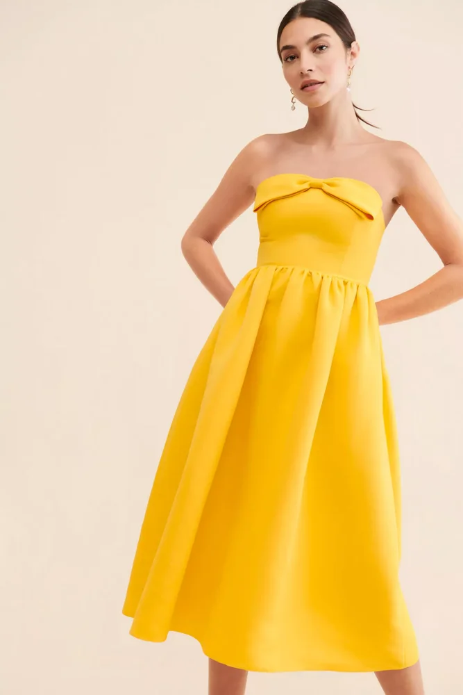 Blaine Bow Midi Dress