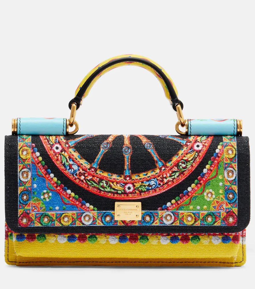 Sicily Mini printed top-handle bag