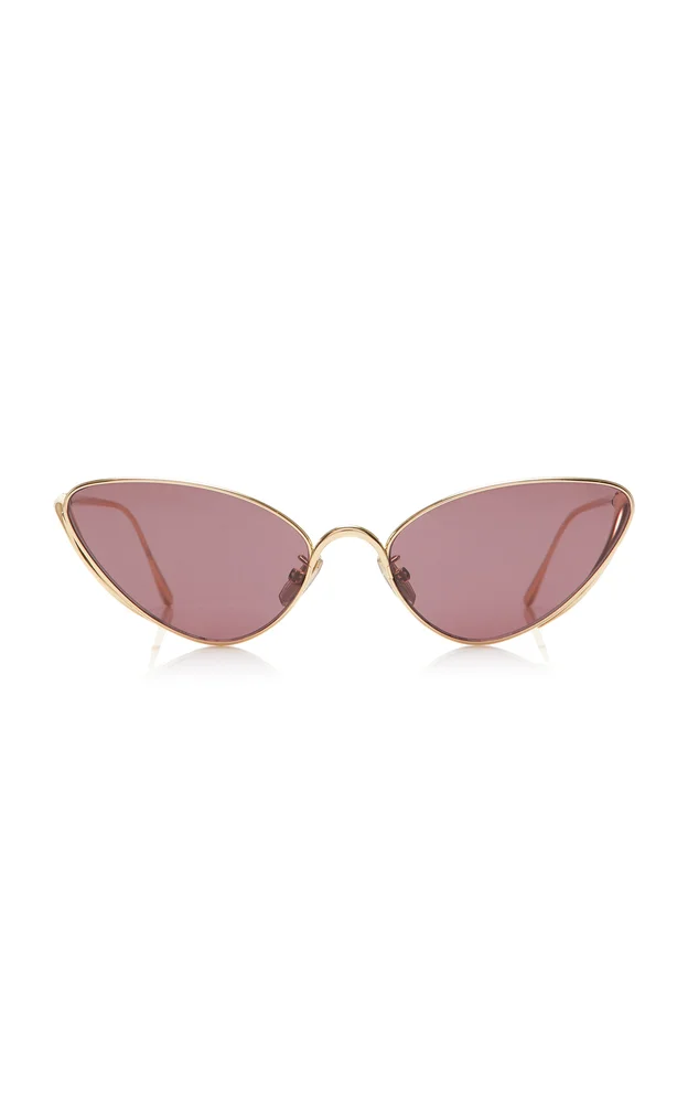 Shooting Star Cat-Eye Metal Sunglasses